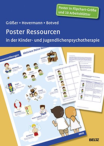 Poster Ressourcen in der Kinder- und Jugendlichenpsychotherapie: Mit 10 Arbeitsblättern in der Sammelmappe. Format Poster: 98 x 67 cm von Beltz